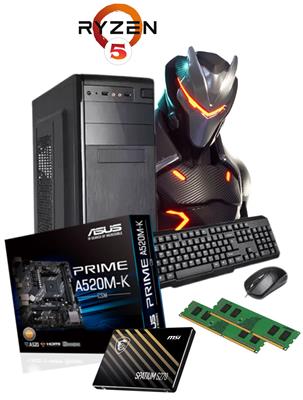 PC AMD RYZEN 5 3400G VEGA 8GB 240GB SSD A320M KIT